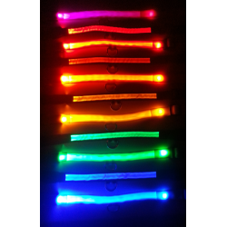 Rainbow RGB Light Up Collar - Fursuit Sized 