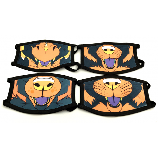 (Limited Time!) Halloween Candy Reusable 3-Layer Fabric Face Mask - 4 Styles