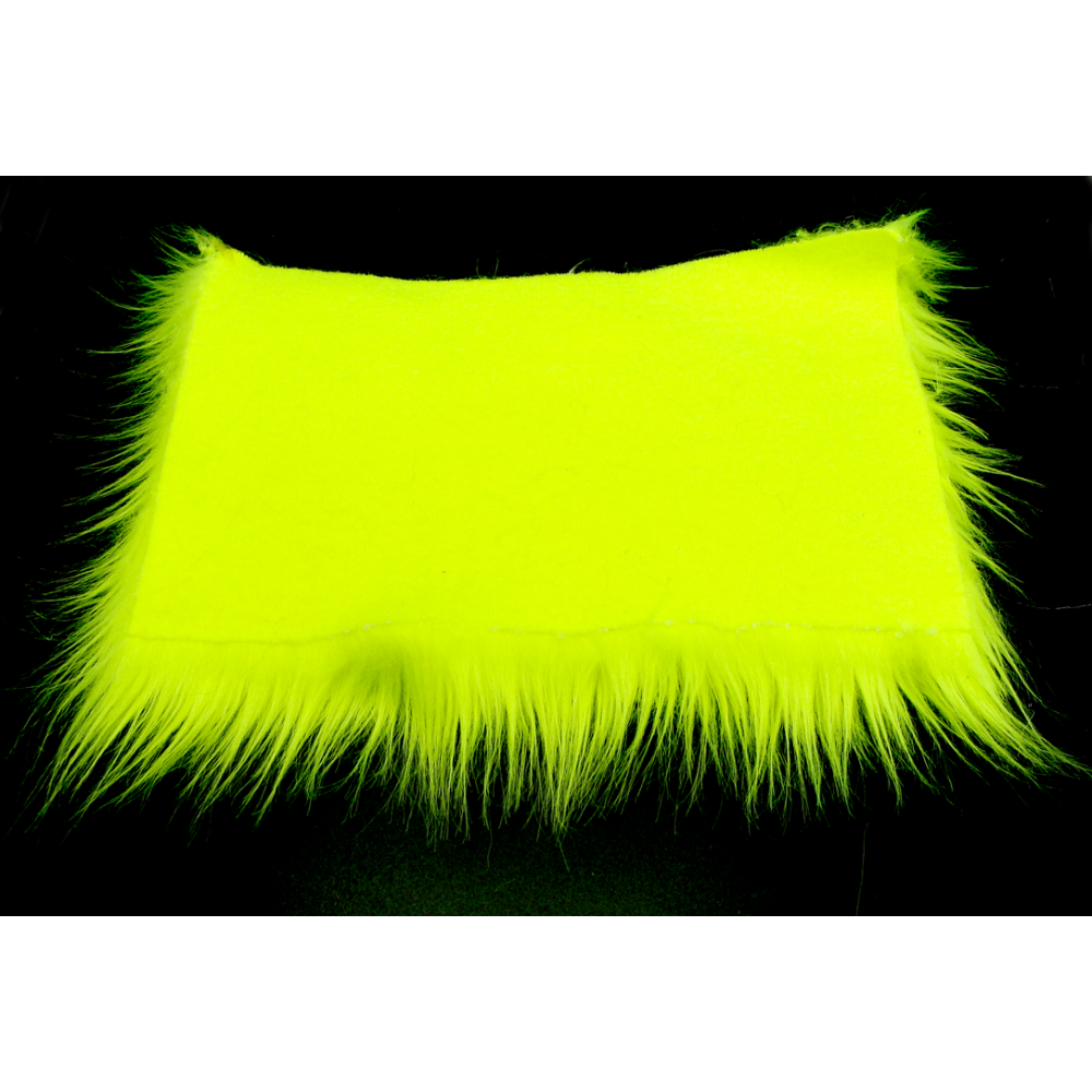 Highlighter Yellow Luxury Shag Faux Fur (2in Pile)