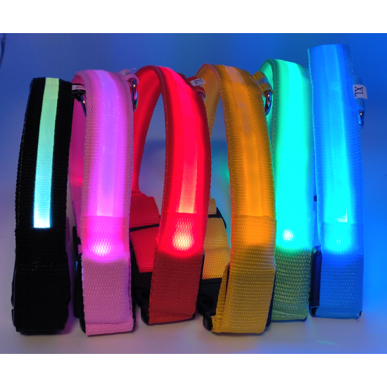 LED Light Up Collar - Fursuit Sized 