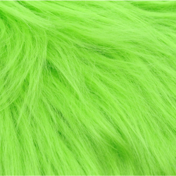 Lime Green Luxury Shag Faux Fur (2in Pile Variant)