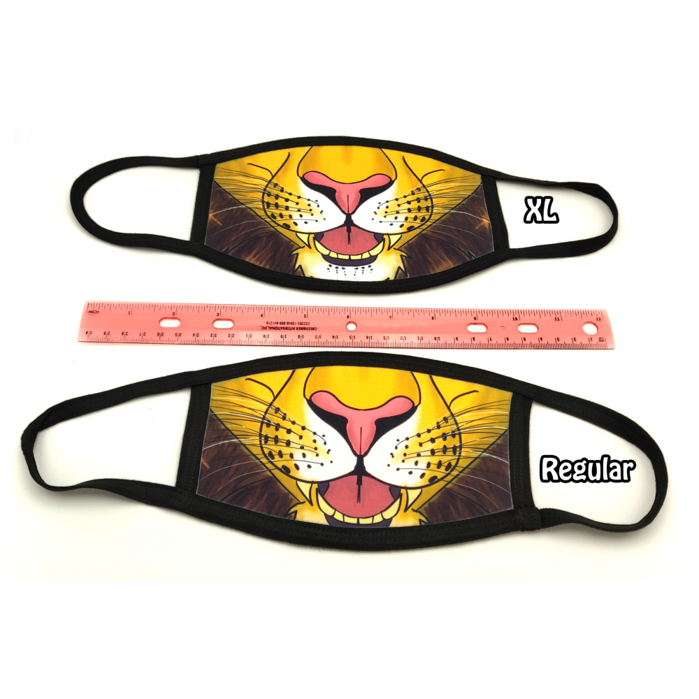 Lion Reusable 3Layer Fabric Face Mask