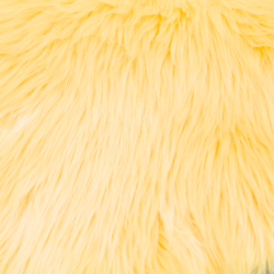 Butter Yellow Luxury Shag Faux Fur