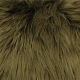 Dark Olive Green Luxury Shag Faux Fur (2" Pile)
