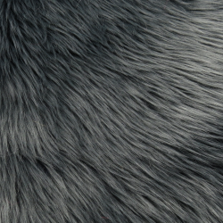 Gray Luxury Shag Faux Fur 