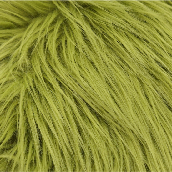 Olive Green Luxury Shag Faux Fur (2" Pile)
