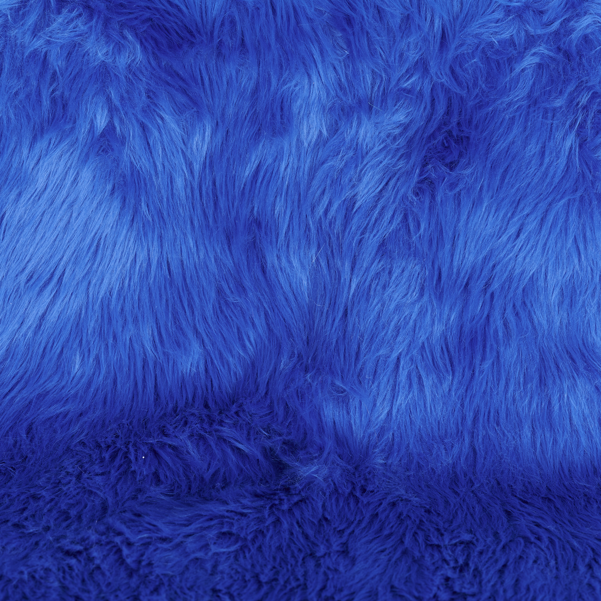 Royal Blue Luxury Shag Faux Fur