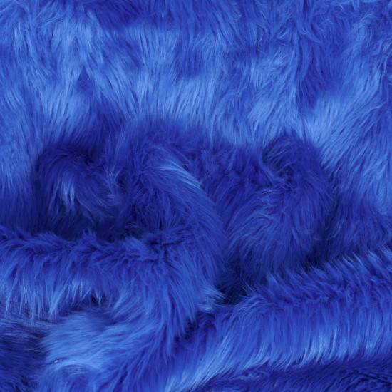 Royal Blue Luxury Shag Faux Fur 