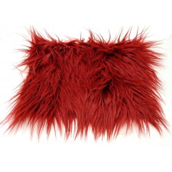 Maroon Luxury Shag Faux Fur (2in Pile)