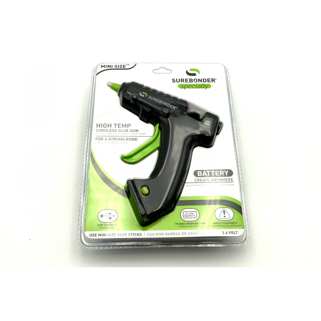 Surebonder Mini USBRechargeable High Temp Hot Glue Gun