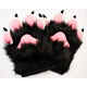 Black and White Deluxe Fursuit Handpaws