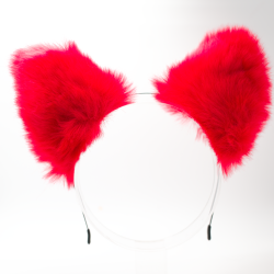 Red Wolf Headband Ears