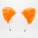 Orange Wolf Headband Ears