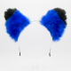 Royal Blue Fox Headband Ears