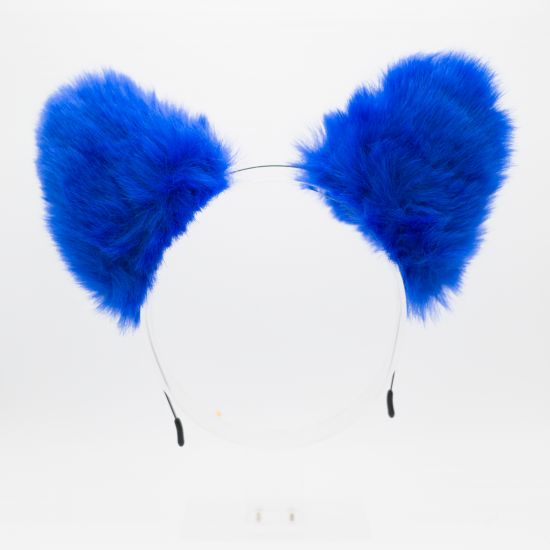Royal Blue Wolf Headband Ears