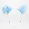 Baby Blue Wolf Headband Ears