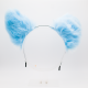 Baby Blue Wolf Headband Ears