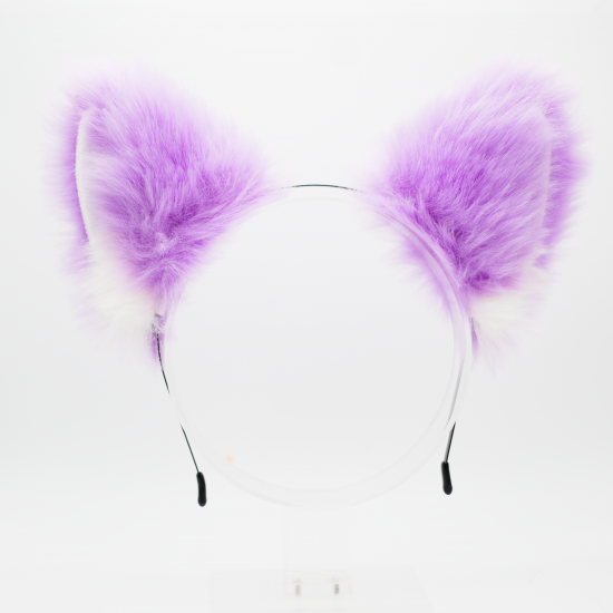 Lavender Wolf Headband Ears