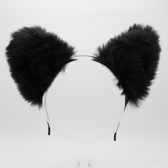 Black Wolf Headband Ears