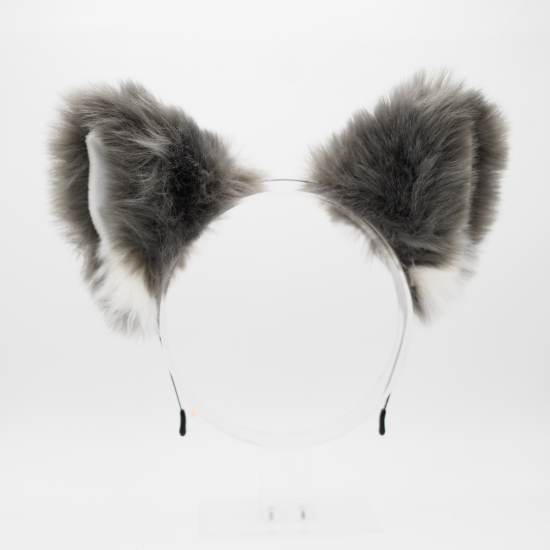 Gray Wolf Headband Ears