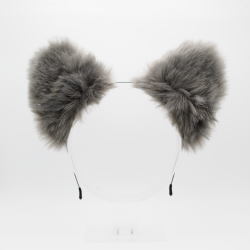 Gray Wolf Headband Ears