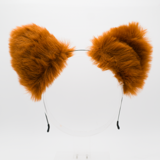 Rust Wolf Headband Ears