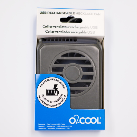 O2Cool Rechargeable Deluxe Necklace Fan