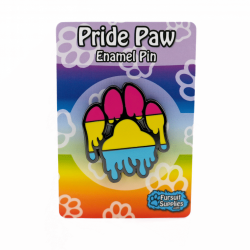 Gooey Paw Pan Pride Enamel Pin