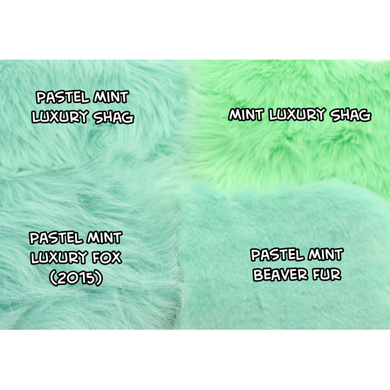 Pastel Mint Beaver Faux Fur (Custom Run)