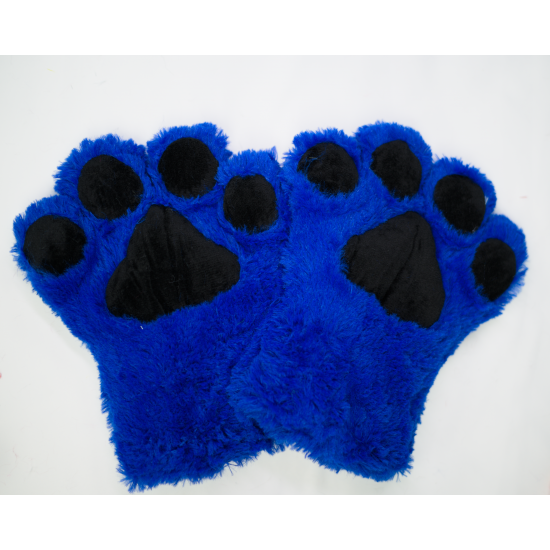 Royal Blue Fursuit Handpaws