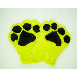 Lime Green Basic Fursuit Handpaws