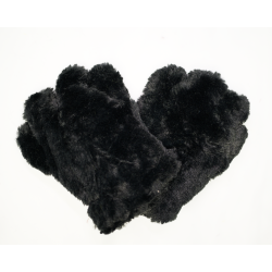 Black Basic Fursuit Handpaws