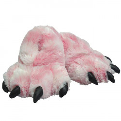 Pink Deluxe Fursuit Indoor Footpaw Slippers