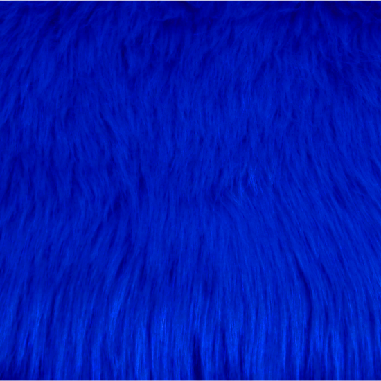 Royal Blue Luxury Shag Faux Fur 