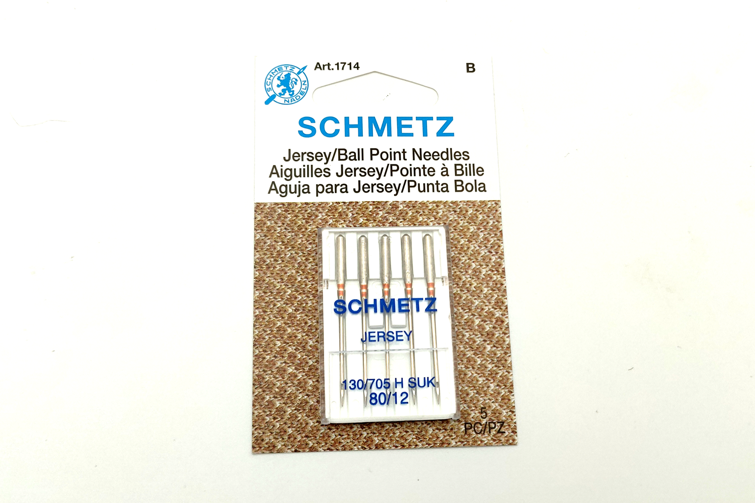  50 Schmetz Universal Sewing Machine Needles - Size 80/12 - Box  of 10 Cards