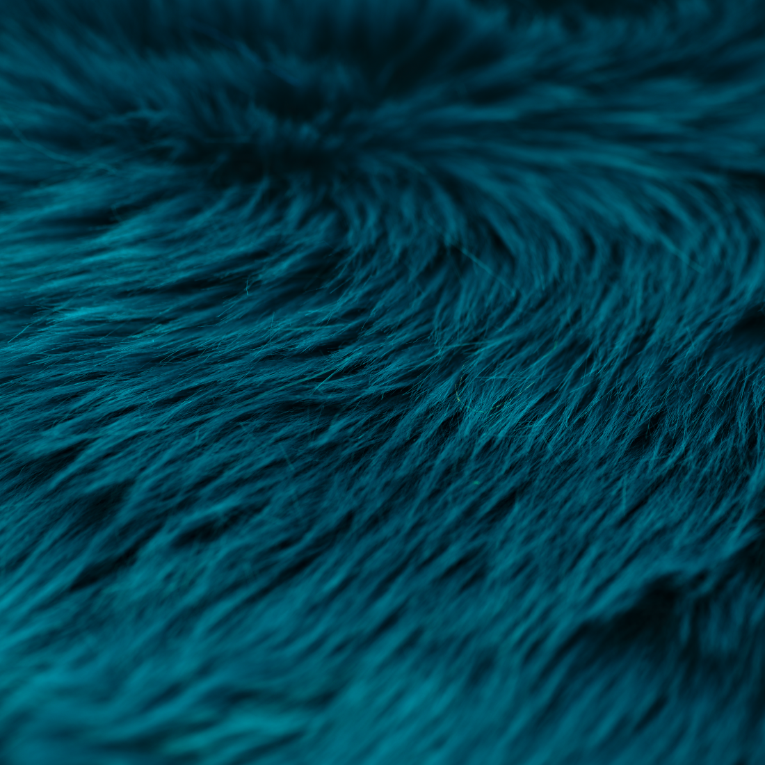 Slate Teal Luxury Shag Faux Fur