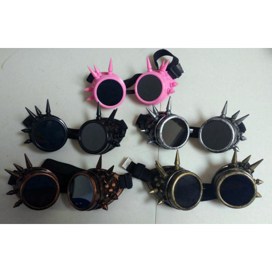 Spiked Steampunk/Rave Goggles