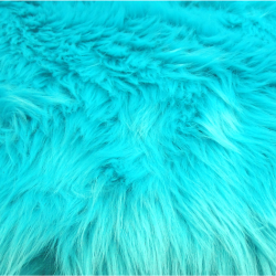 Turquoise Luxury Shag Faux Fur
