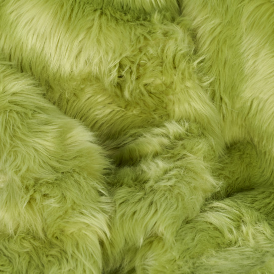 Wasabi Green Luxury Shag Faux Fur