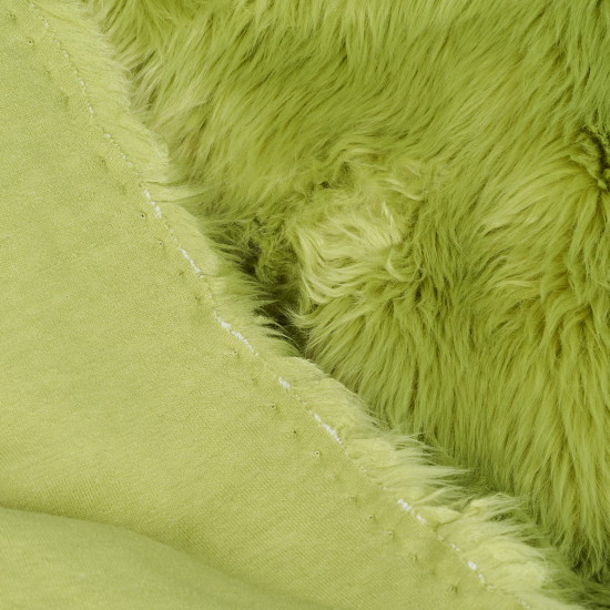 Wasabi Green Luxury Shag Faux Fur