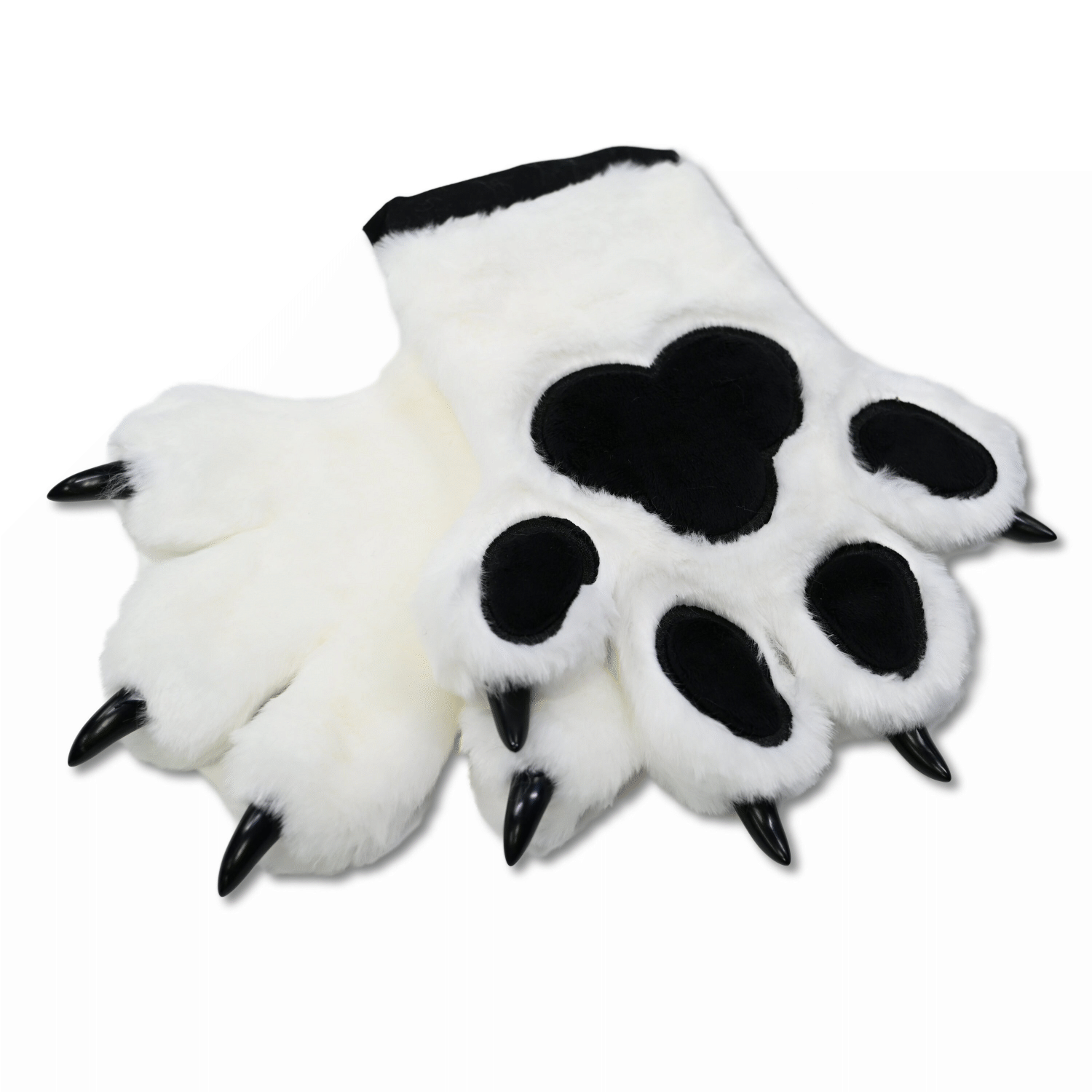 White and popular pink fursuit paws