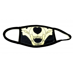 Skull Wolf or Dog Reusable 3-Layer Fabric Face Mask