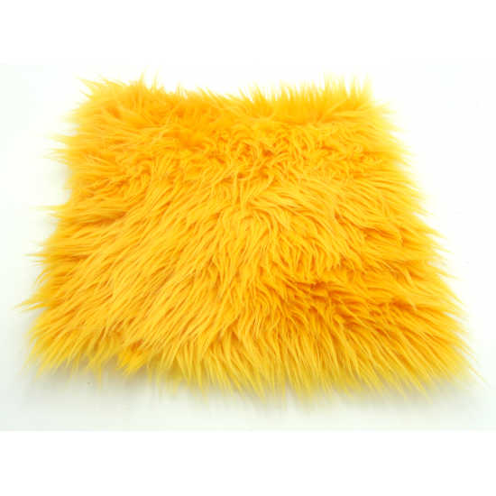 Yellow Luxury Shag Faux Fur 